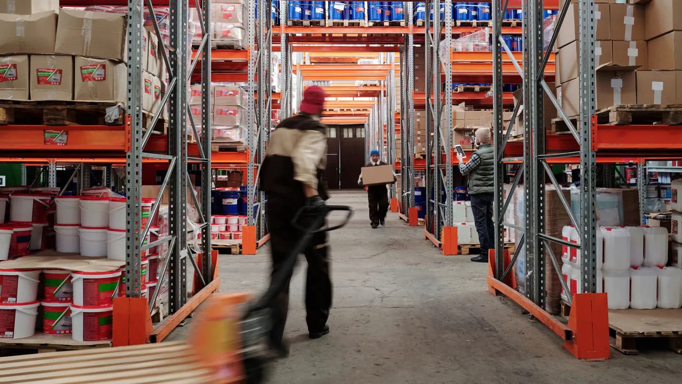 Rack installation of industrial racking solutions inside a warehouse
